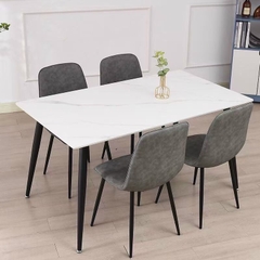 BÀN ĂN MẶT ĐÁ CERAMIC CHÂN CÔN - BAMD46