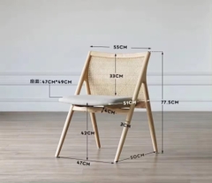 Ghế Ăn Japandi Mộc Mạc - GDM27