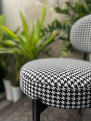 Ghế Ăn Khung Sắt Vải Caro - GAN132