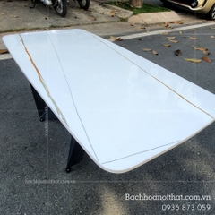 BÀN TRÀ MẶT ĐÁ CHÂN SẮT CẮT CNC - BT94