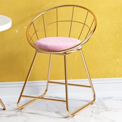 GHẾ CAFE SẮT MẠ VÀNG