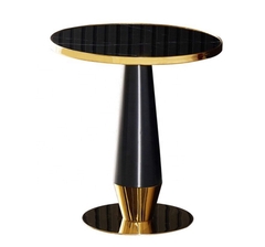 BÀN CAFE MẶT ĐÁ GỐM CHÂN INOX - BCF17