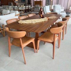 GHẾ ĂN GỖ TỰ NHIÊN BỌC NỆM - GAG95