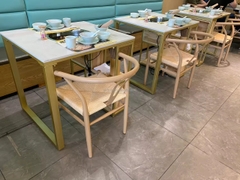 Ghế Wishbone Gỗ Cao Su Đan Dây - GDD6