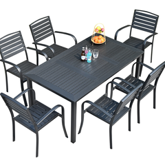 Bàn Ngoài Trời Mặt Gỗ Nhựa Composite - BV25