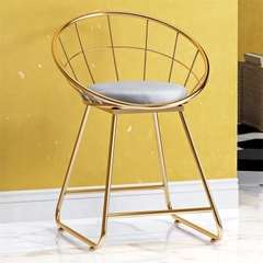 GHẾ CAFE SẮT MẠ VÀNG