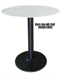 BÀN CAFE CHÂN SẮT MẶT ĐÁ CERAMIC - BCF58
