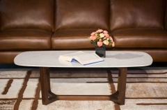 BÀN TRÀ CONCORDE MẶT ĐÁ  CHÂN GỖ - BT90