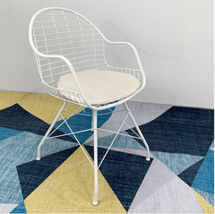 GHẾ CAFE SẮT LƯỚI MẶT NỆM