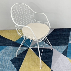 GHẾ CAFE SẮT LƯỚI MẶT NỆM