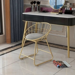 GHẾ CAFE SẮT MẠ VÀNG