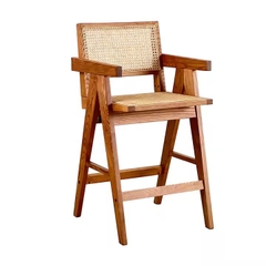 Ghế Bar Gỗ Đan Mây Vleg  GDM16