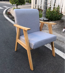 GHẾ SOFA TAY DẸT ĐƠN GỖ CAO SU - SFG02