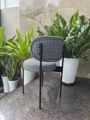 Ghế Ăn Khung Sắt Vải Caro - GAN132