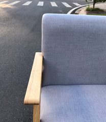 GHẾ SOFA TAY DẸT ĐƠN GỖ CAO SU - SFG02