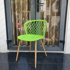 GHẾ NHỰA CHÂN SẮT GIẢ GỖ - CF3013