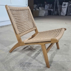 GHẾ SOFA GỖ ĐAN DÂY THƯ GIÃN - SFG59