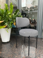 Ghế Ăn Khung Sắt Vải Caro - GAN132