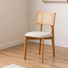 GHẾ ĂN MẶT GỖ TỰA MÂY - GAG84