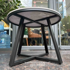 Bàn Trà Sofa Chân Sắt Mặt Đá - BT146