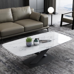 BÀN TRÀ SOFA MẶT ĐÁ CHÂN X - BT111