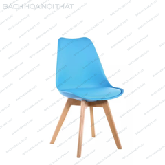 GHẾ EAMES NHỰA ĐÚC MẶT ĐỆM CHÂN GỖ - 3003