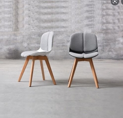 GHẾ NHỰA CHÂN GỖ