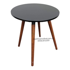 BÀN CAFE GỖ CAO SU MẶT TRÒN 4 CHÂN - BCF47