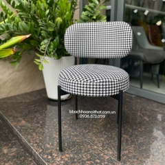 Ghế Ăn Khung Sắt Vải Caro - GAN132