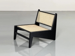 Ghế Kangaroo Đan Mây Gỗ Sồi Sơn Đen GDM17