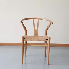 Ghế Wishbone Đan Dây Gỗ Sồi GDD5