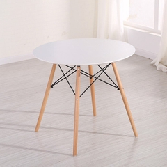 BÀN CAFE EAMES MẶT GỖ MDF TRÒN - BCF37
