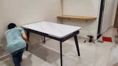 BÀN ĂN THÔNG MINH MẶT ĐÁ CERAMIC KÉO DÀI - BAMD106