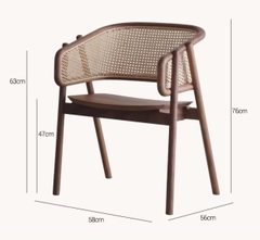 Ghế Gỗ Đan Mây GDM2