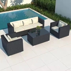 Bộ ghế sofa ngoài trời đan mây nhựa SFN1