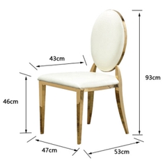 GHẾ ĂN INOX LOUIS NHẬP KHẨU