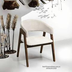 GHẾ CAFE GỖ ASH BỌC NỆM - GAG92