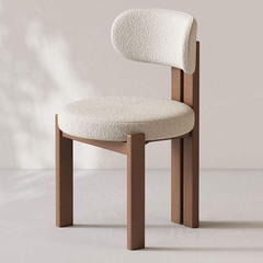 GHẾ ĂN BỌC NỆM GỖ TỰ NHIÊN - GAG98