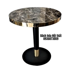 BÀN CAFE MẶT MICA VIỀN INOX - BCF59