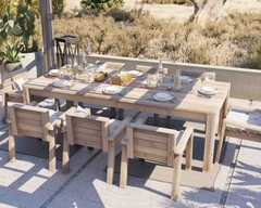 Bàn Gỗ Thông Ngoài Trời Dài 2 met - BGT21