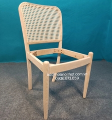 GHẾ ĂN SIENNA GỖ ASH TỰA MÂY - GAG67