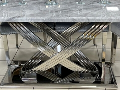 Chân Bàn Ăn Inox Cao Cấp Chữ X - K221