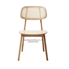 GHẾ GỖ SECCO TỰA ĐAN MÂY - GAG47