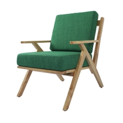 GHẾ SOFA TAY CHÉO ĐƠN GỖ CAO SU - SFG04