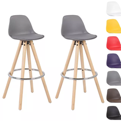 GHẾ BAR CHÂN CHỤM GỖ MẶT NỆM - BAR7