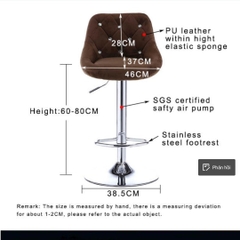 GHẾ BAR CAFE NHẬP KHẨU CHÂN MẠ - BAR11