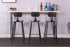 GHẾ BAR CAFE MẶT GỖ LƯNG SẮT - BAR15