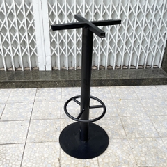BÀN BAR ĐẾ TRÒN MẶT GỖ CHÂN SẮT - BCF02