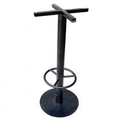 BÀN BAR ĐẾ TRÒN MẶT GỖ CHÂN SẮT - BCF02