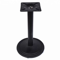 BÀN CAFE CHÂN GANG TRỤ TRÒN MẶT GỖ - BCF07